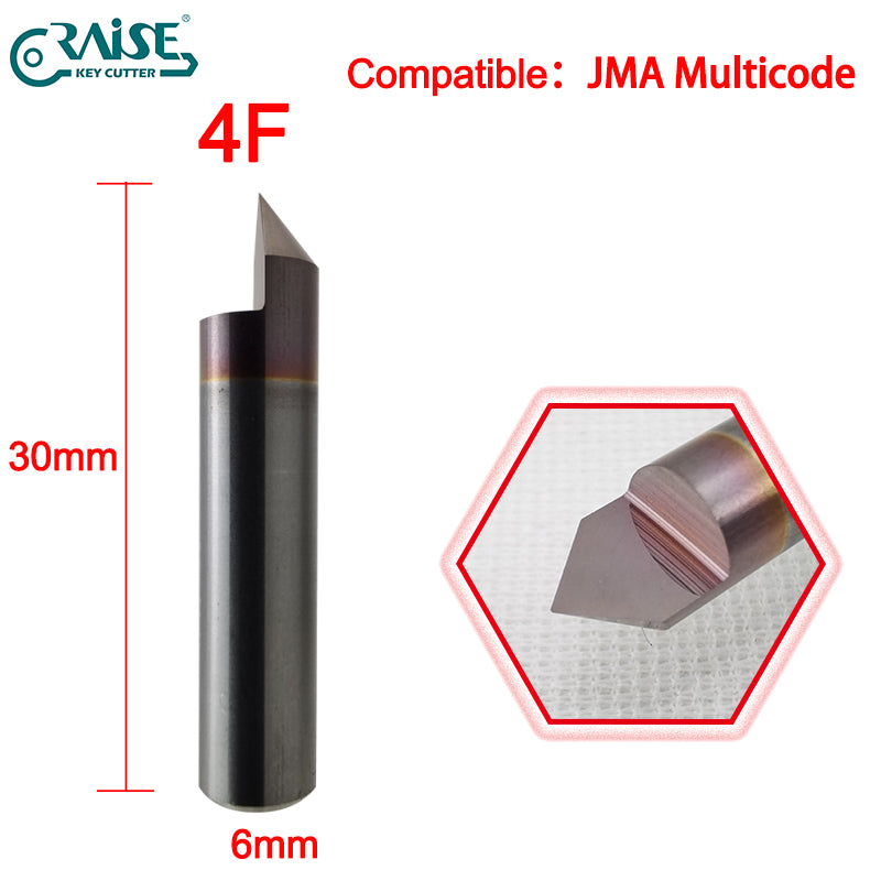 RAISE Milling Cutter 4F Compatible with JMA 4F JMA MULTICODE Key Cutting Machine