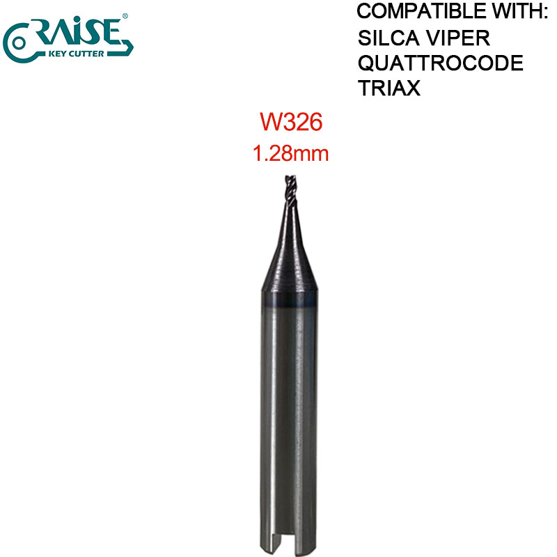 High Grade End Milling Cutter W326 W114 W101 W129 W112 W302 W252 W268 W219 W285 W305 W281 W134 Compatible SILCA VIPER QUATROCODE TRAIX Key Cutting Machine