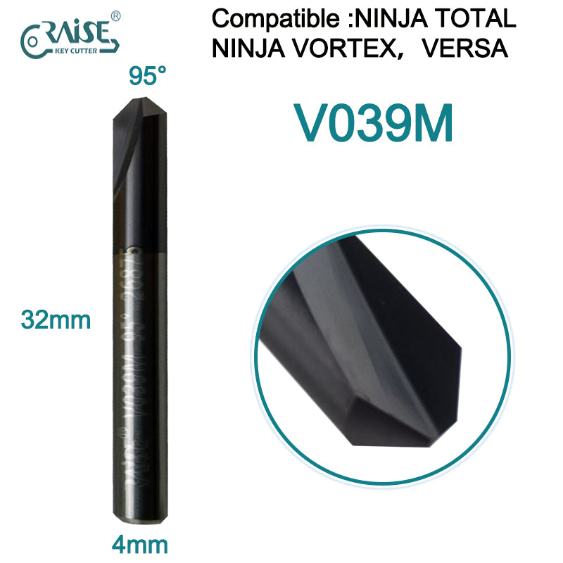RAISE Milling Cutter V039 Compatible with KEYLINE V039 KEYLINE NINJA TOTAL NINJA VORTEX VERSA Key Duplicating Machine