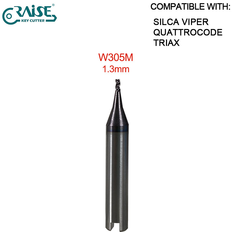 End Milling Cutter W114 W101 W129 W112 W302 W252 W326 W305 W285 W281 W268 W219 W134 SILCA QUATTROCODE TRIAX-e.code TRIAX QUATTRO SILCA VIPER Key Cutting Machine