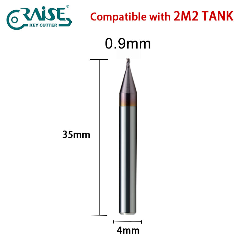 Milling Cutter 1.5mm 2.0mm 0.9mm U type W type M type V type Compatible with 2M2 Tank Automatic Key Cutting Machine