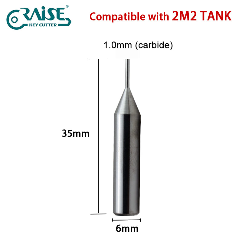 Milling Cutter 1.5mm 2.0mm 0.9mm U type W type M type V type Compatible with 2M2 Tank Automatic Key Cutting Machine
