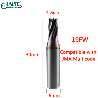 RAISE Milling Cutter 19F Compatible with JMA 19F JMA MULTICODE Key Cutting Machine