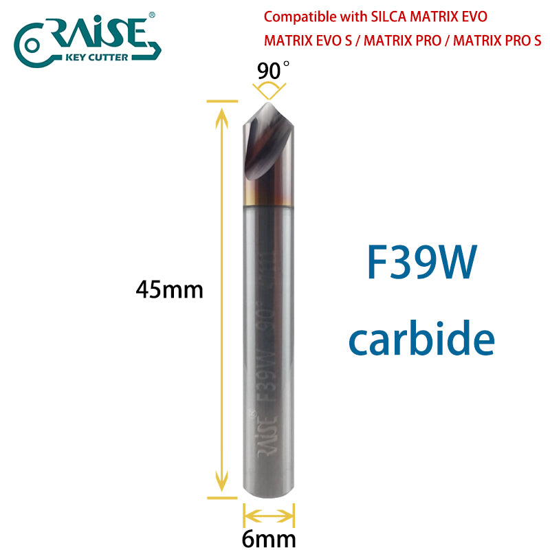 RAISE Milling Cutter F39W T39W Compatible With SILCA F39 T39 SILCA Matrix Key Duplicating Machine