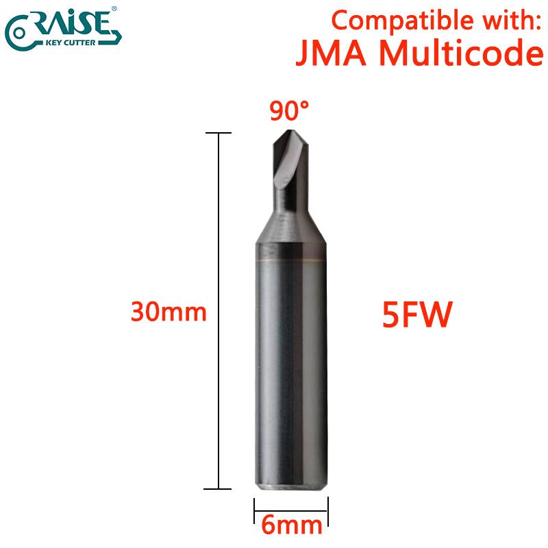 RAISE Milling Cutter 5F Compatible with JMA 5F JMA MULTICODE Key Cutting Machine