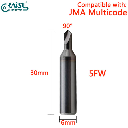RAISE Milling Cutter 5F Compatible with JMA 5F JMA MULTICODE Key Cutting Machine
