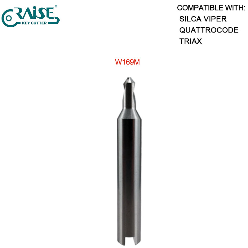 RAISE Milling Cutter W169M Compatible with SILCA W169 SILCA TRIAX QUATTRO QUATTROCODE Key Cutting Machine