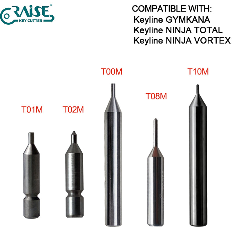 RAISE Carbide Tracer T01 T02 T00 T08 T10 Compatible with KEYLINE NINJA TOTAL VORTEX KEYLINE GYMKANA Key Cutting Machine