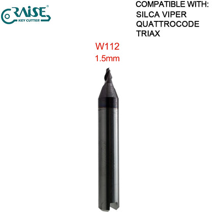 High Grade End Milling Cutter W326 W114 W101 W129 W112 W302 W252 W268 W219 W285 W305 W281 W134 Compatible SILCA VIPER QUATROCODE TRAIX Key Cutting Machine