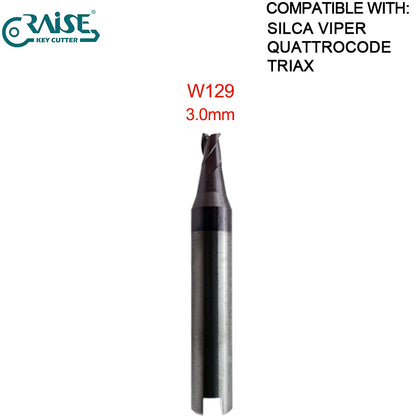 High Grade End Milling Cutter W326 W114 W101 W129 W112 W302 W252 W268 W219 W285 W305 W281 W134 Compatible SILCA VIPER QUATROCODE TRAIX Key Cutting Machine