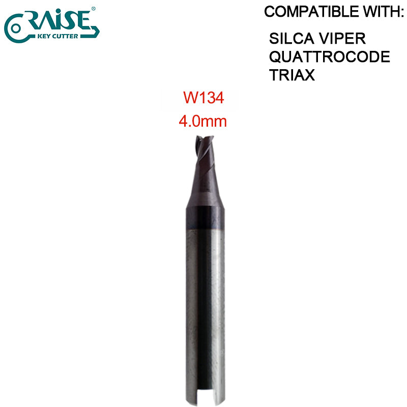 High Grade End Milling Cutter W326 W114 W101 W129 W112 W302 W252 W268 W219 W285 W305 W281 W134 Compatible SILCA VIPER QUATROCODE TRAIX Key Cutting Machine