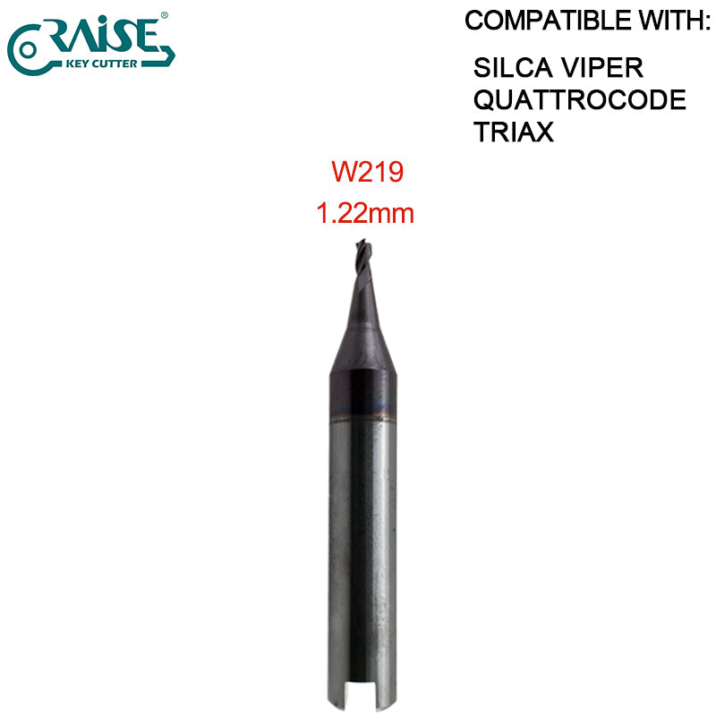 High Grade End Milling Cutter W326 W114 W101 W129 W112 W302 W252 W268 W219 W285 W305 W281 W134 Compatible SILCA VIPER QUATROCODE TRAIX Key Cutting Machine