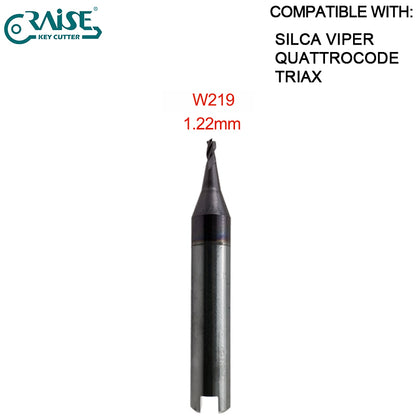 High Grade End Milling Cutter W326 W114 W101 W129 W112 W302 W252 W268 W219 W285 W305 W281 W134 Compatible SILCA VIPER QUATROCODE TRAIX Key Cutting Machine