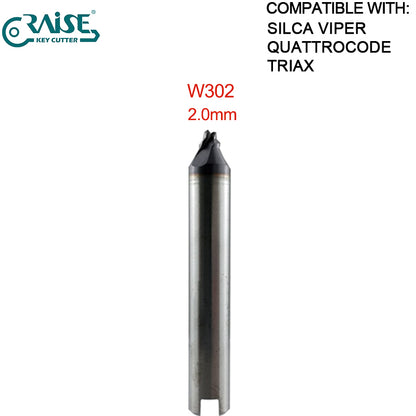 High Grade End Milling Cutter W326 W114 W101 W129 W112 W302 W252 W268 W219 W285 W305 W281 W134 Compatible SILCA VIPER QUATROCODE TRAIX Key Cutting Machine