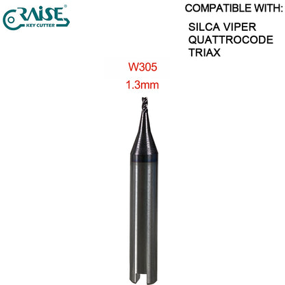 High Grade End Milling Cutter W326 W114 W101 W129 W112 W302 W252 W268 W219 W285 W305 W281 W134 Compatible SILCA VIPER QUATROCODE TRAIX Key Cutting Machine