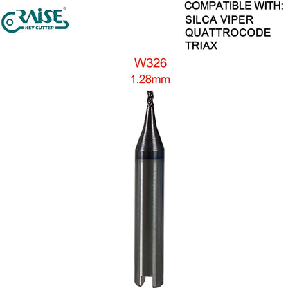 High Grade End Milling Cutter W326 W114 W101 W129 W112 W302 W252 W268 W219 W285 W305 W281 W134 Compatible SILCA VIPER QUATROCODE TRAIX Key Cutting Machine