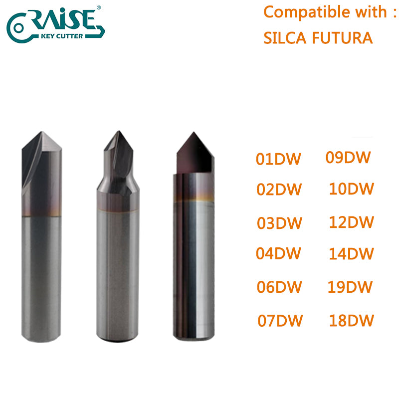 Dimple Cutter 01DW 02DW 03DW 04DW 06DW 07DW 09DW 10DW 12DW 14DW 18DW 19DW Compatible with SILCA FUTURA Key Cutting Machine
