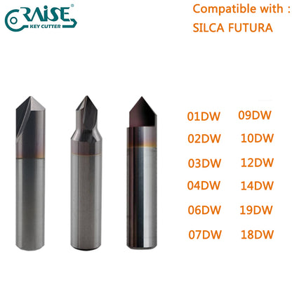 Dimple Cutter 01DW 02DW 03DW 04DW 06DW 07DW 09DW 10DW 12DW 14DW 18DW 19DW Compatible with SILCA FUTURA Key Cutting Machine