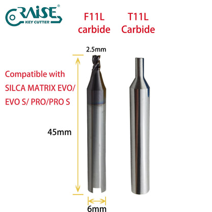 RAISE Cutter F11L T11L Compatible with SILCA MATRIX Key Cutting Machine