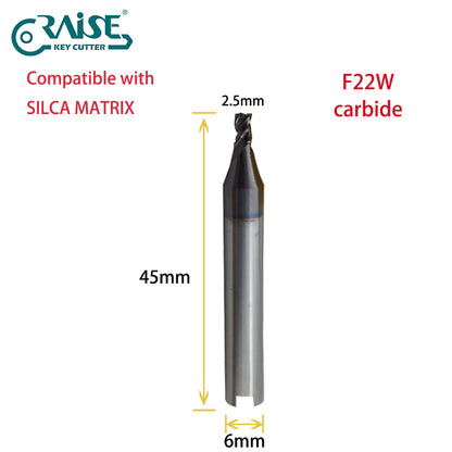 RAISE Carbide Cutter F22W T22W Compatible with SILCA Matrix Key Cutting Machines