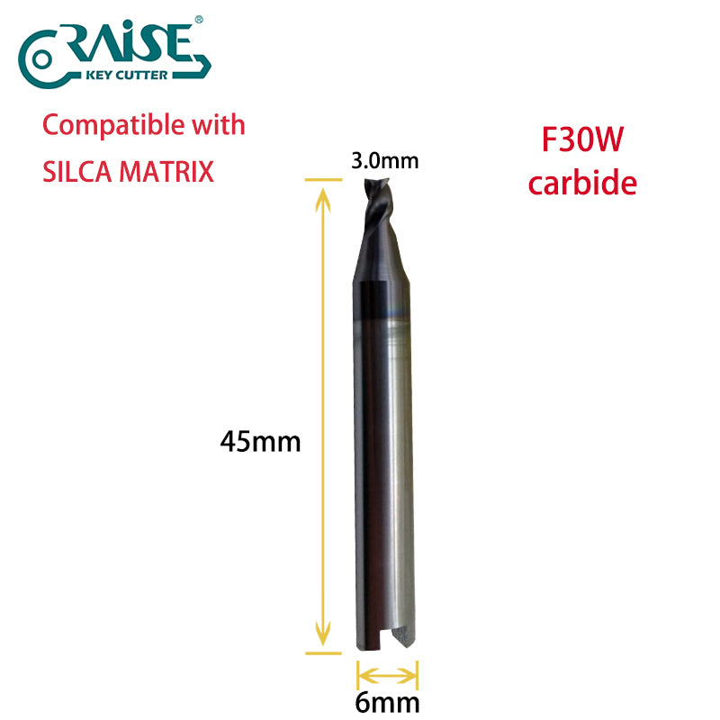 RAISE Carbide Cutter F30W T30W Compatible with SILCA Matrix Key Cutting Machines