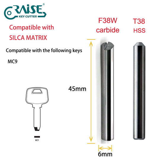 RAISE Cutter F38W T38 Compatible with SILCA F38 T38 SILCA MATRIX Key Cutting Machine