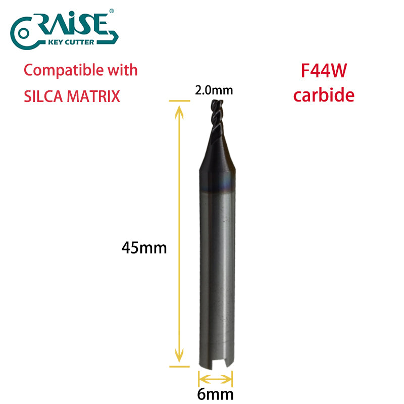 RAISE Carbide Cutter F44W T44W Compatible with SILCA Matrix Key Cutting Machines