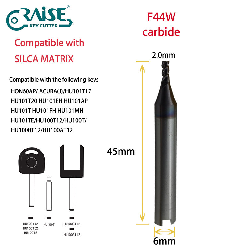 RAISE Cutter F44W T44 Compatible with SILCA F44 T44 SILCA MATRIX Key Cutting Machine