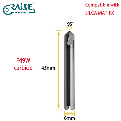 RAISE Cutter F49W T49 Compatible with SILCA Matrix Key Cutting Machines