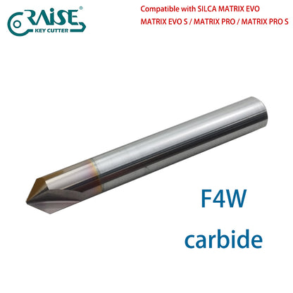 RAISE Carbide Cutter F4W T4W Compatible with SILCA F4 T4 SILCA MATRIX Key Cutting Machine