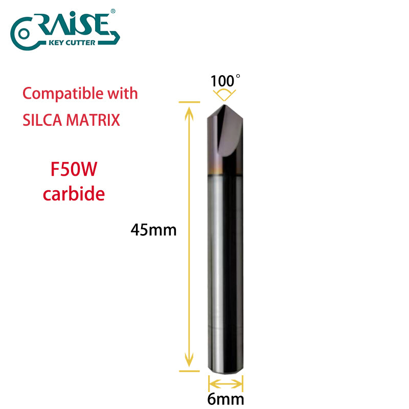 RAISE Carbide Cutter F50W T50W Compatible with SILCA Matrix Key Cutting Machines