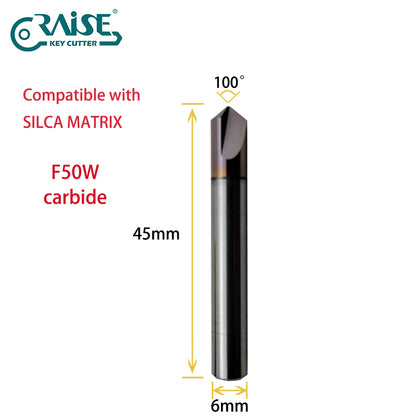 RAISE Carbide Cutter F50W T50W Compatible with SILCA Matrix Key Cutting Machines
