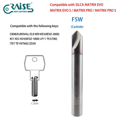 RAISE Cutter F5W T5 Compatible with SILCA F5 T5 SILCA MATRIX Key Cutting Machine