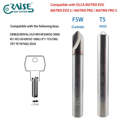 RAISE Cutter F5W T5 Compatible with SILCA F5 T5 SILCA MATRIX Key Cutting Machine