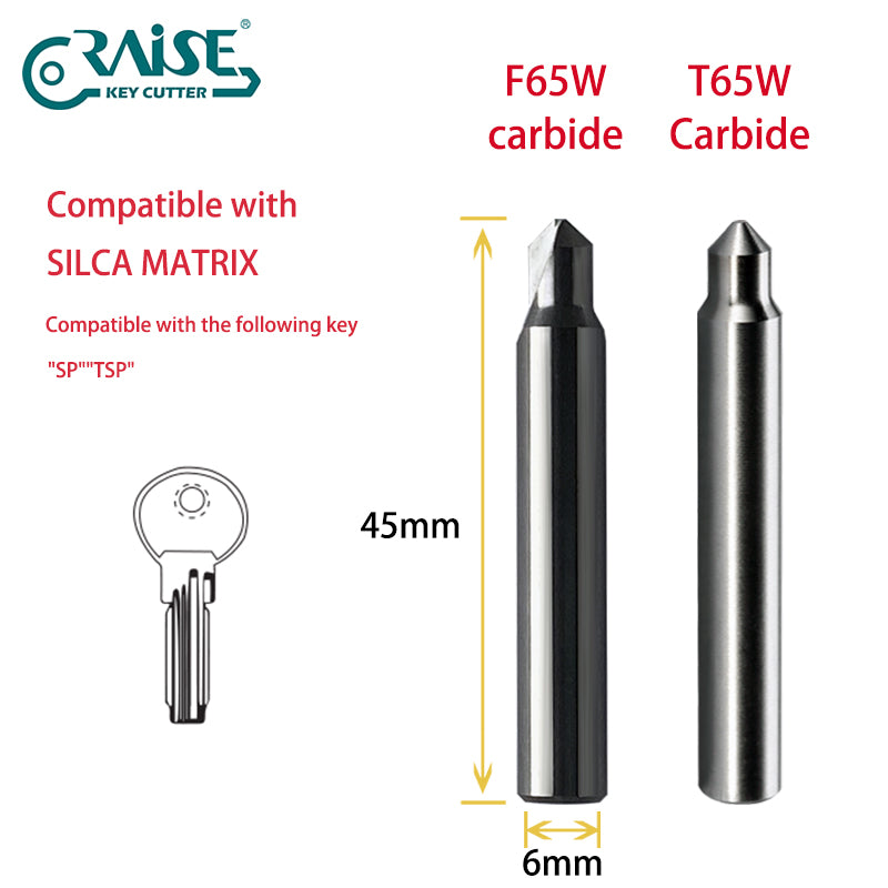 RAISE Cutter F65W T65W Compatible with SILCA F65 T65 SILCA MATRIX Key Cutting Machine