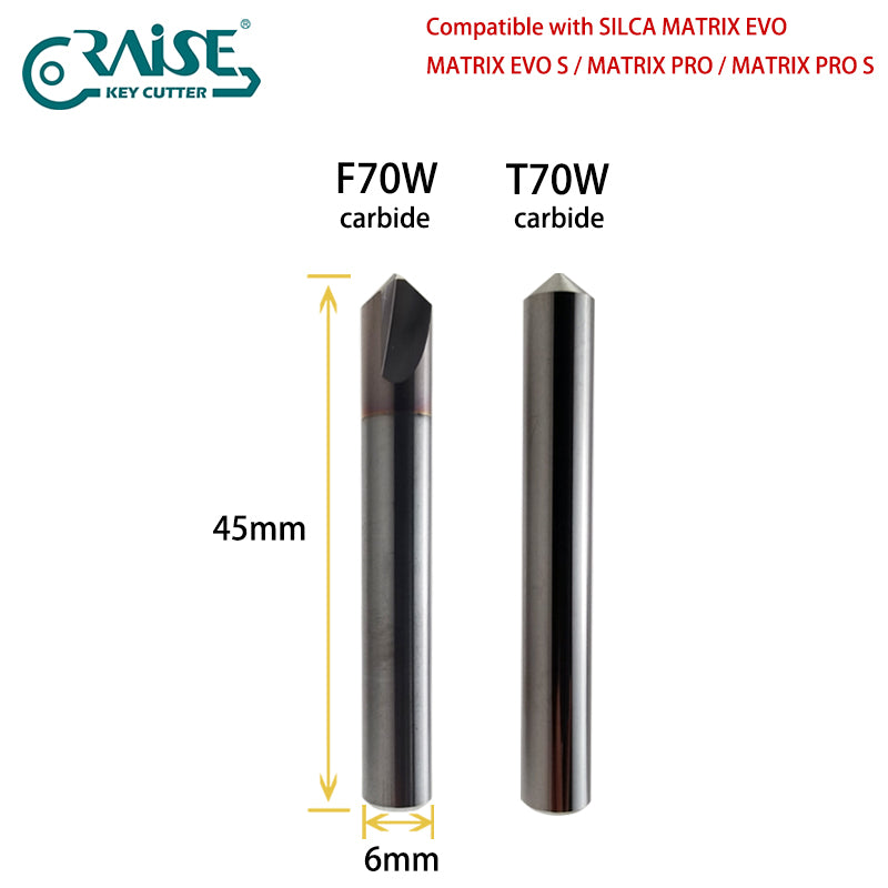 RAISE Cutter F70W T70W Compatible with SILCA F70 T70 SILCA MATRIX Key Cutting Machine