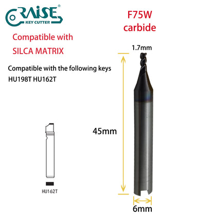 RAISE Cutter F75W T75W Compatible with SILCA F75 T75 SILCA MATRIX Key Cutting Machine