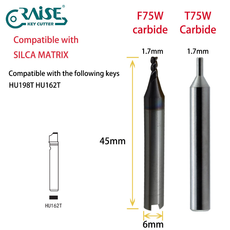 RAISE Cutter F75W T75W Compatible with SILCA F75 T75 SILCA MATRIX Key Cutting Machine