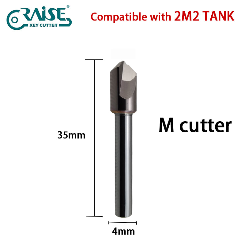 Milling Cutter 1.5mm 2.0mm 0.9mm U type W type M type V type Compatible with 2M2 Tank Automatic Key Cutting Machine