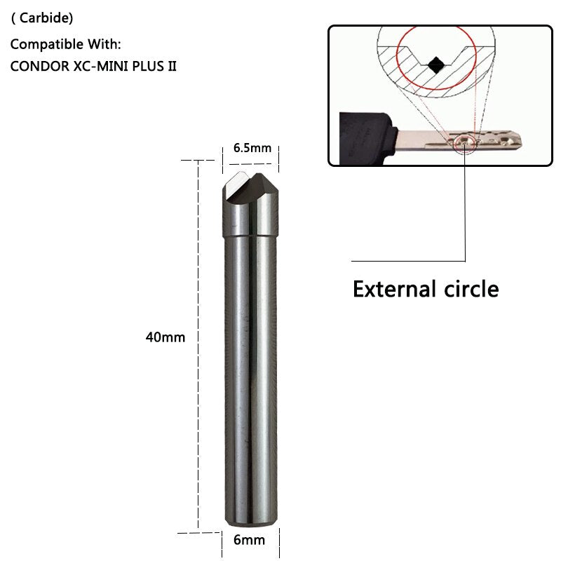 Cutter and Tracer for Condor Dolphin XP005 Alpha Beta Miralce SEC-E9 Automatic Key Machine