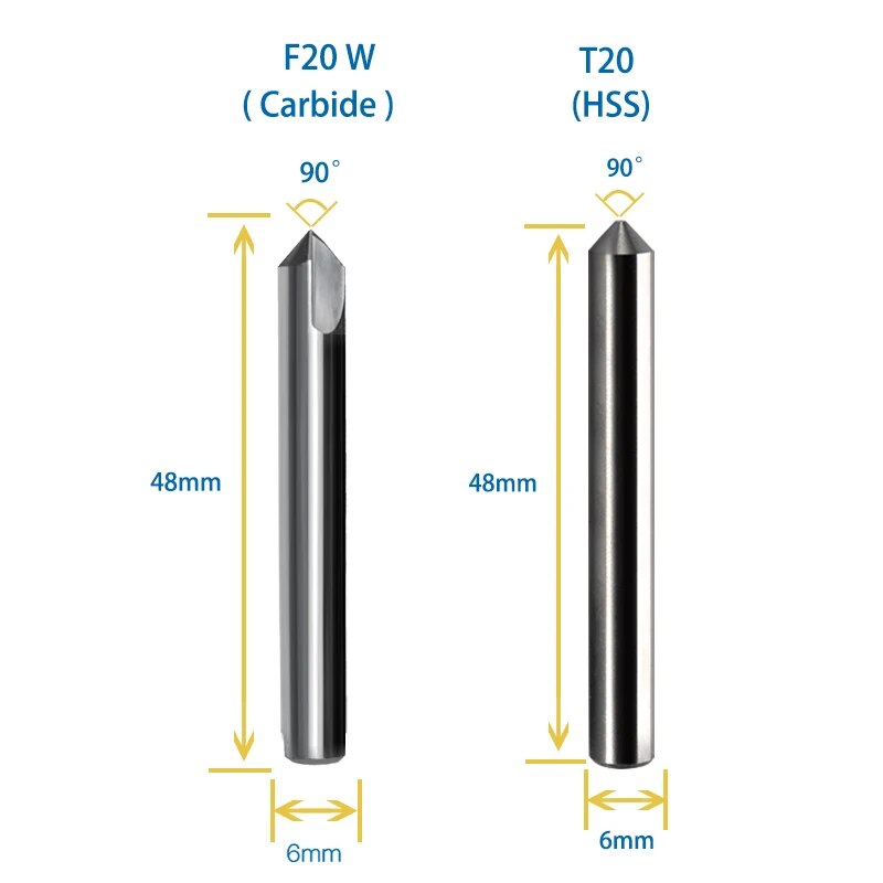 SILCA F20 Dimple Cutter T20 Tracer Point Compatible with Silca Matrix key machine Aftermarket