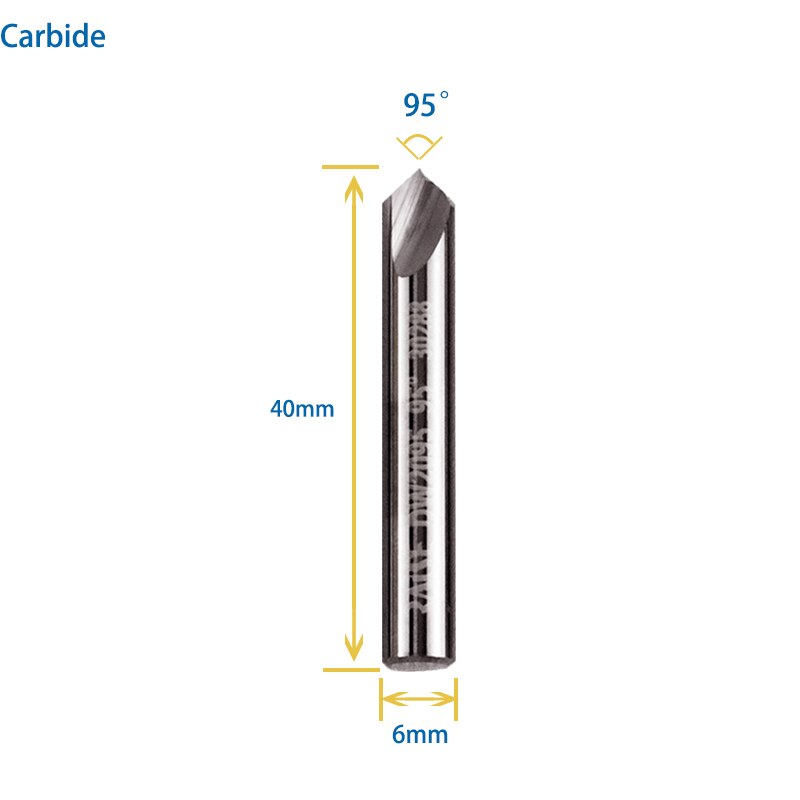 Carbide Dimple Cutter 90° 95° 100° 105° for Manual Laser Key Duplicators