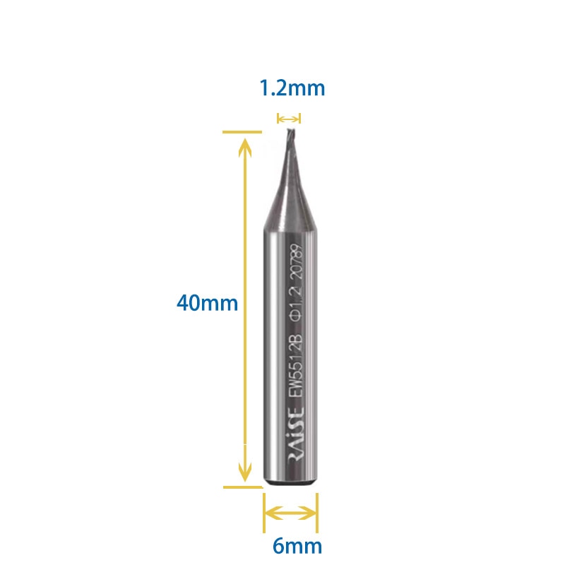 1.2mm end mill cutter for key machine