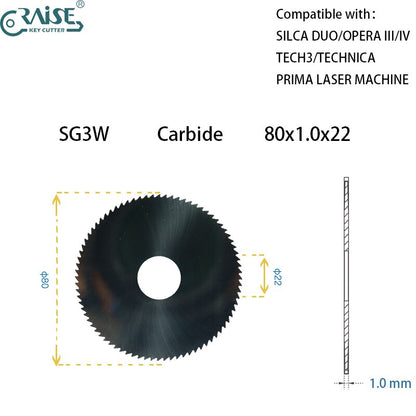 silca duo cutter 80x1.0x22