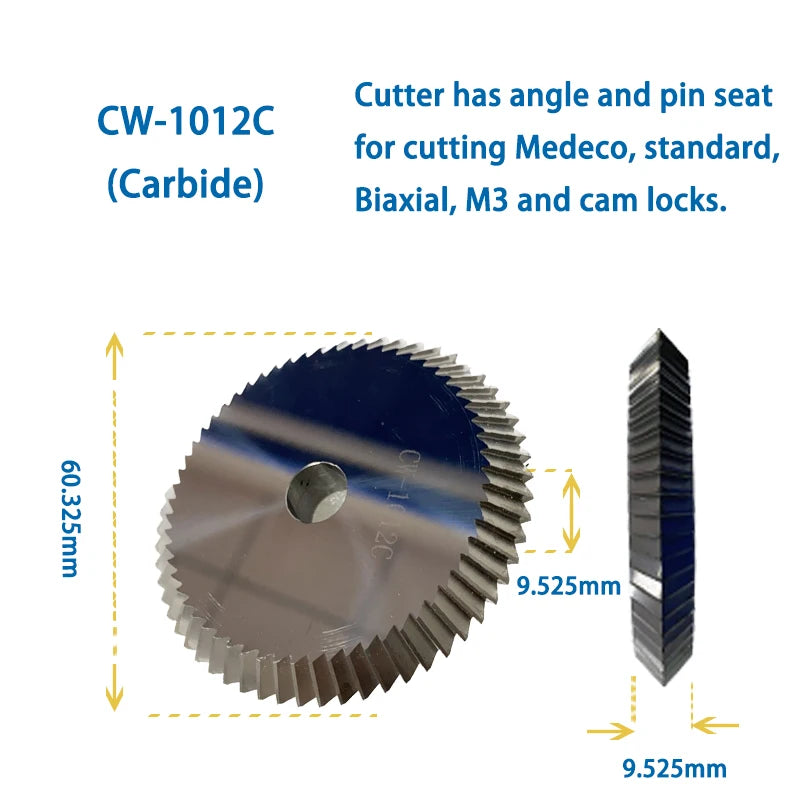 HPC Key Cutter CW-1011 CW-1012 CW-1013 CW-1014 CW-20FM CW-6010 CW-90MC Compatible with HPC Key Duplicator Locksmith Tools