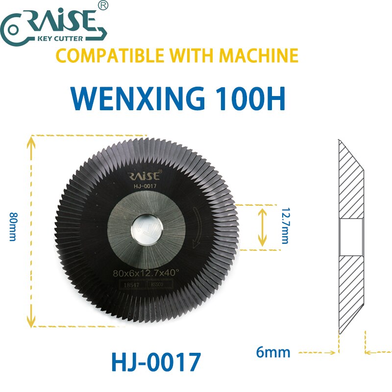 WENXING 100H Cutter Wheel 0017 0017AI.C.C. 80x6x12.7