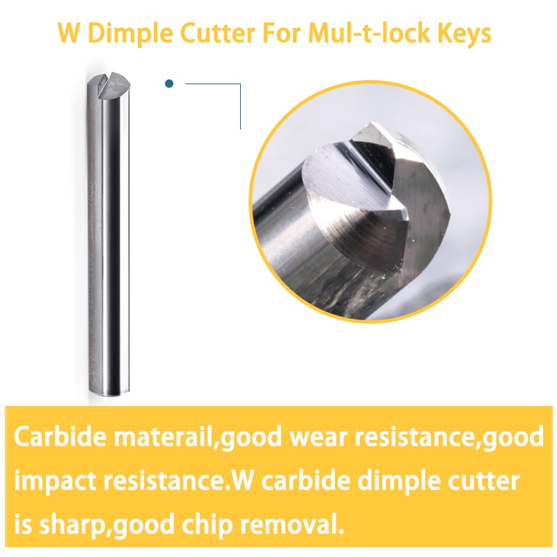 Dimple Cutter Set for MUL-T-LOCK Keys