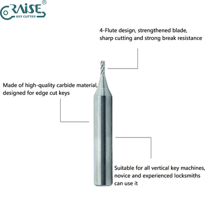 Milling Cutter to Copy Edge Cut Key & Key clamping fixture for Various Vertical Key machine