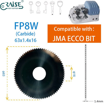 JMA ECCO BIT FP8W FP8 63x1.4x16 Flat Slotter Cutter Replacement