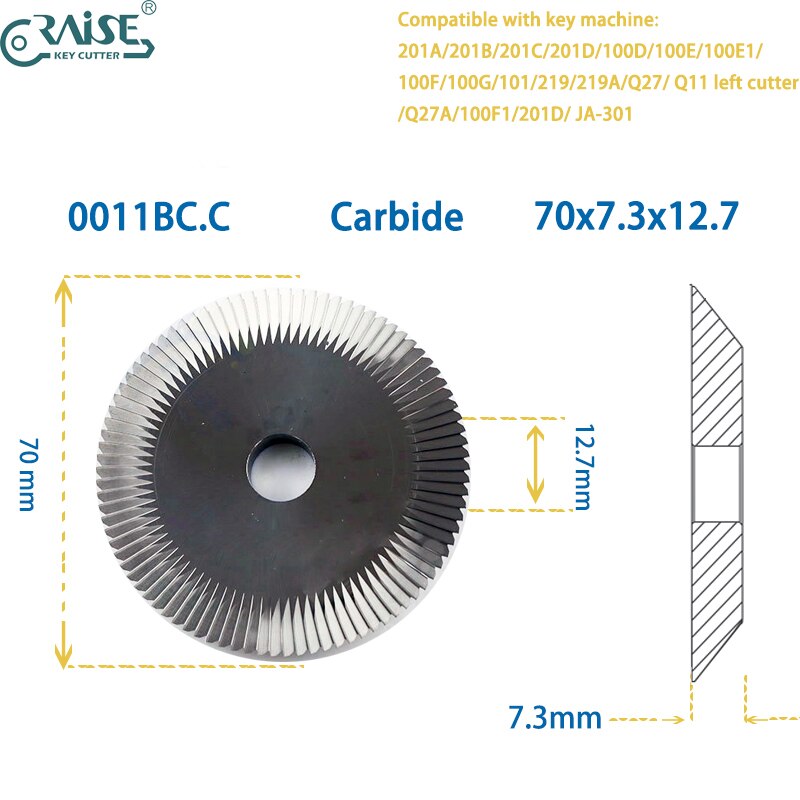 0011 70x7.3x12.7 Milling Cutter